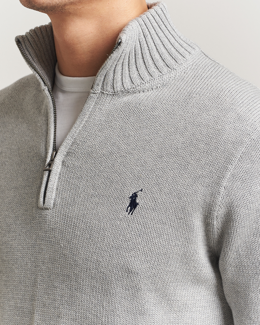 Hombres | Jerséis y prendas de punto | Polo Ralph Lauren | Cotton Pullover Half Zip Andover Heather