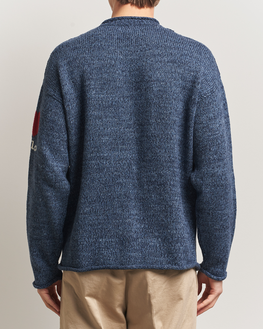 Hombres | Jerséis y prendas de punto | Polo Ralph Lauren | Cotton Flag Sweater Blue Marl