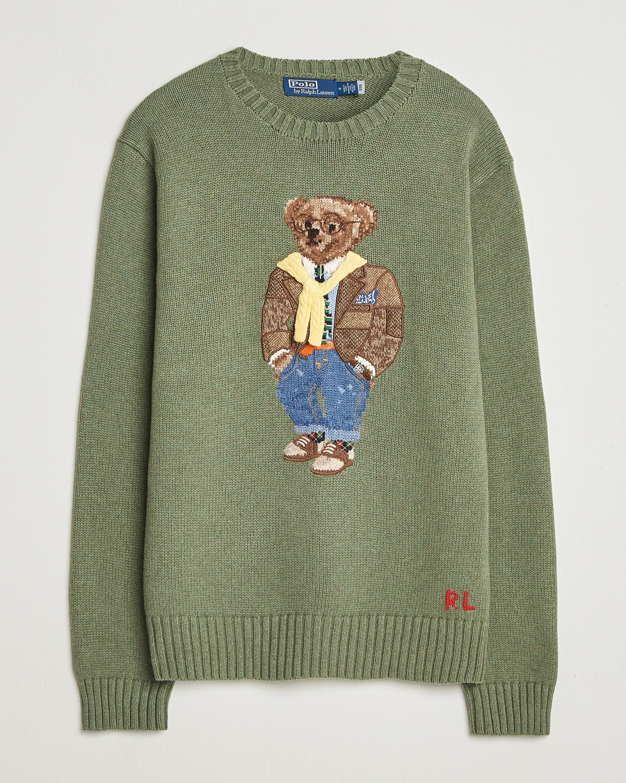 Hombres | Jerséis y prendas de punto | Polo Ralph Lauren | Cotton/Cashmere Bear Sweater Lovette Heather