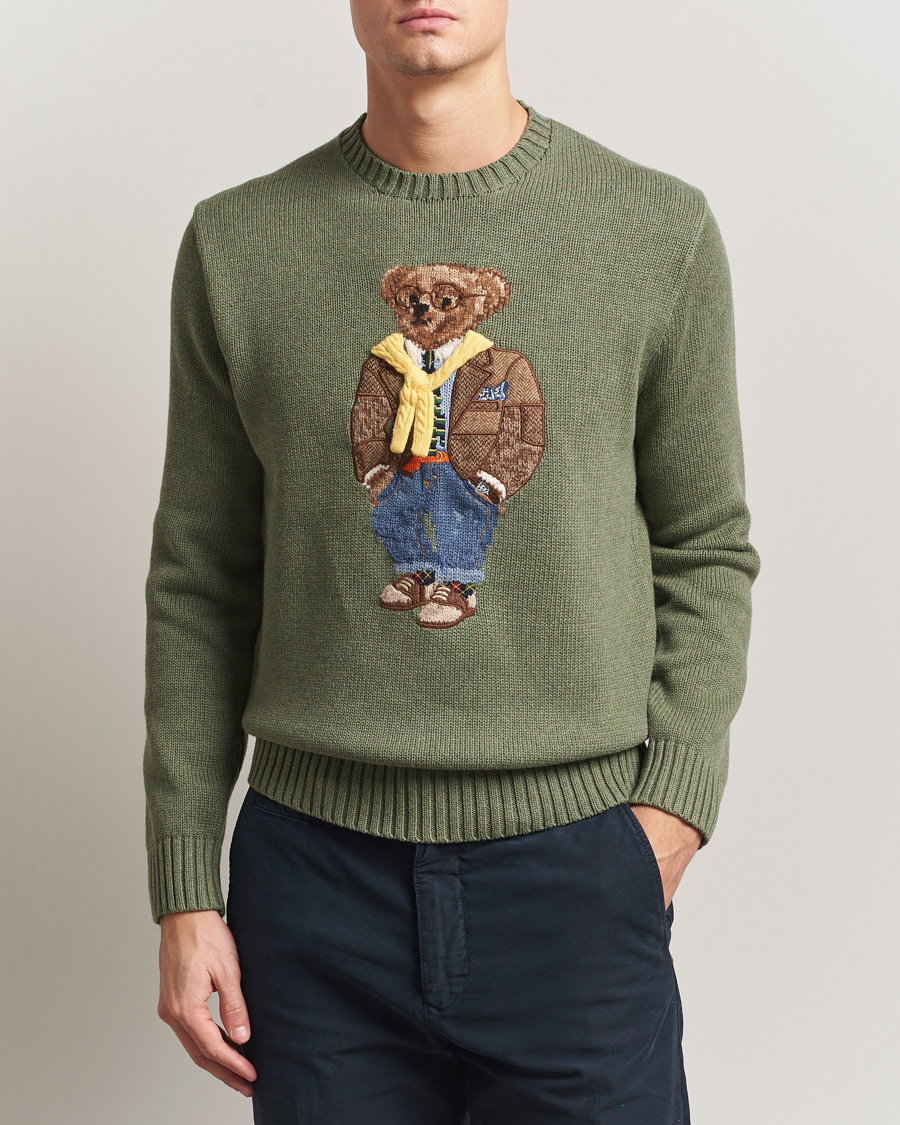 Hombres | Jerséis y prendas de punto | Polo Ralph Lauren | Cotton/Cashmere Bear Sweater Lovette Heather