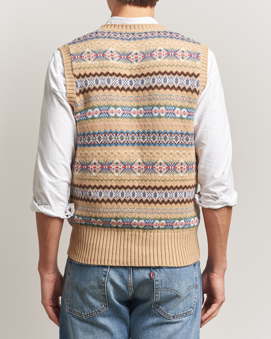 Hombres | Jerséis y prendas de punto | Polo Ralph Lauren | Cotton Wool Long Sleeve Sweater Tan Multi