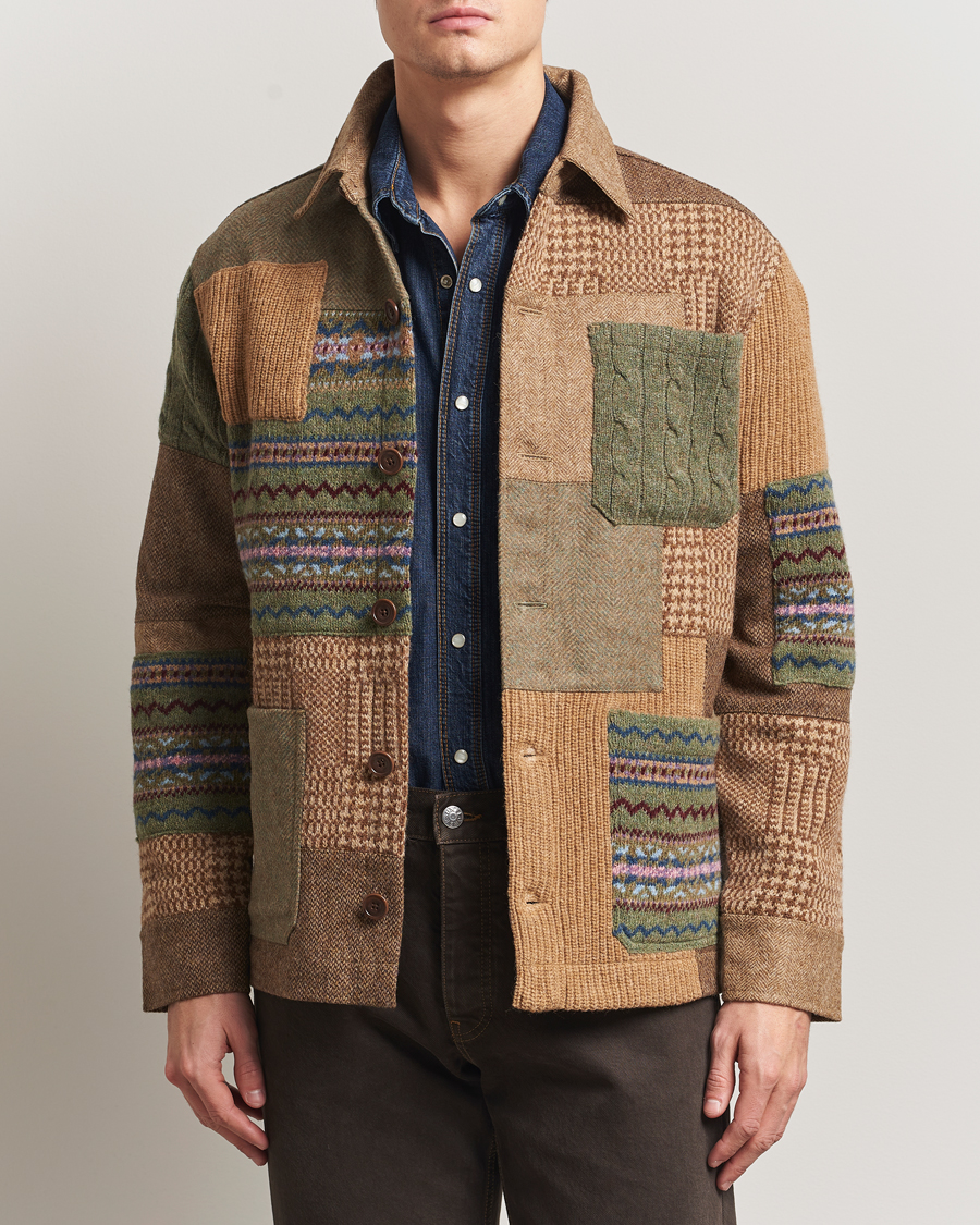 Hombres | Jerséis y prendas de punto | Polo Ralph Lauren | Wool Blend Cardigan Tan Multi