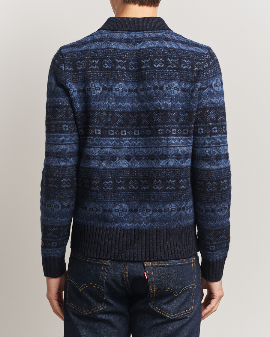 Hombres | Jerséis y prendas de punto | Polo Ralph Lauren | Wool/Linen Blend Long Sleeve Sweater Navy Multi