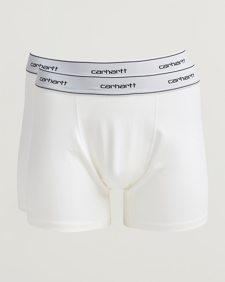 Hombres | Ropa interior y calcetines | Carhartt WIP | 2-Pack Cotton Trunks White