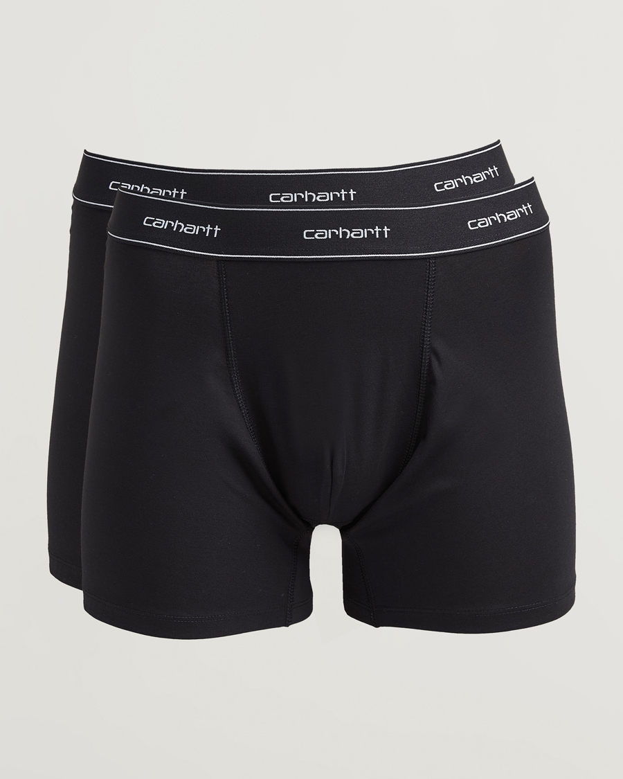 Hombres | Ropa interior y calcetines | Carhartt WIP | 2-Pack Cotton Trunks Black