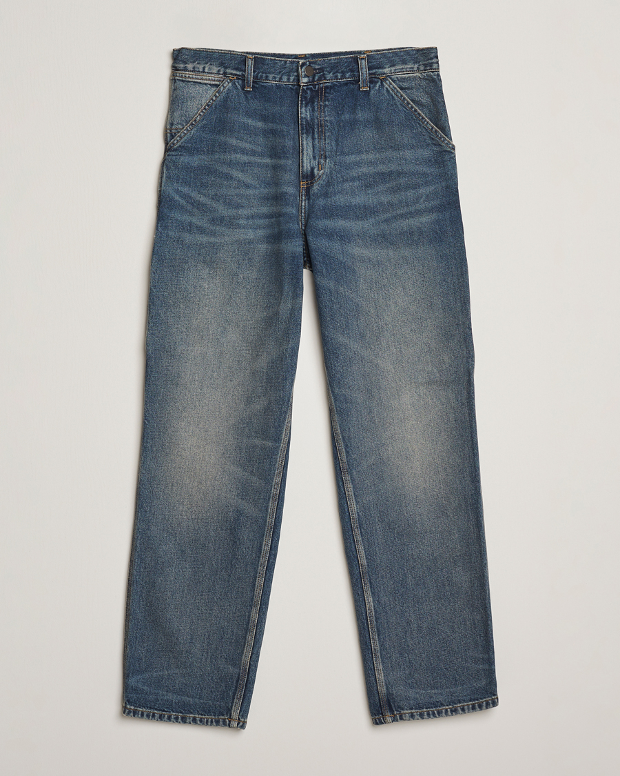 Hombres | Camisas | Carhartt WIP | Single Knee Pants Worn Used Wash