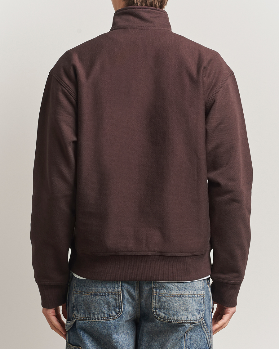 Hombres | Jerséis y prendas de punto | Carhartt WIP | Half Zip American Script Sweat Palisander