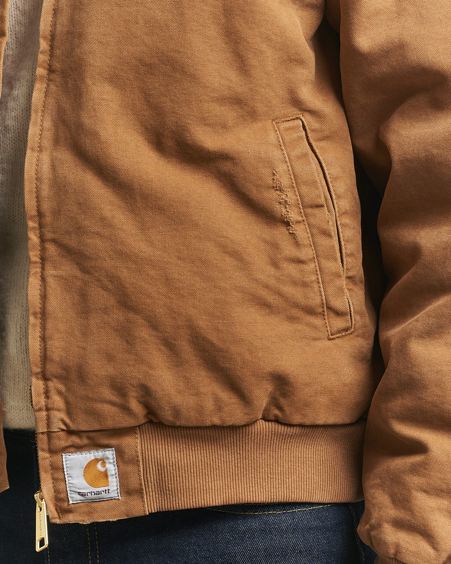 Hombres | Abrigos y chaquetas | Carhartt WIP | OG Santa Fee Jacket Hamilton Brown Grind Washed