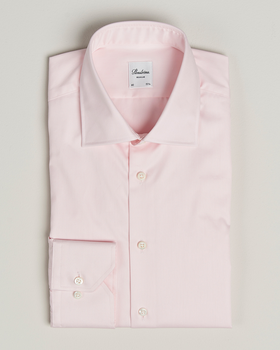 Hombres | Camisas | Stenströms | Regular Fit Cut Away Shirt Pink