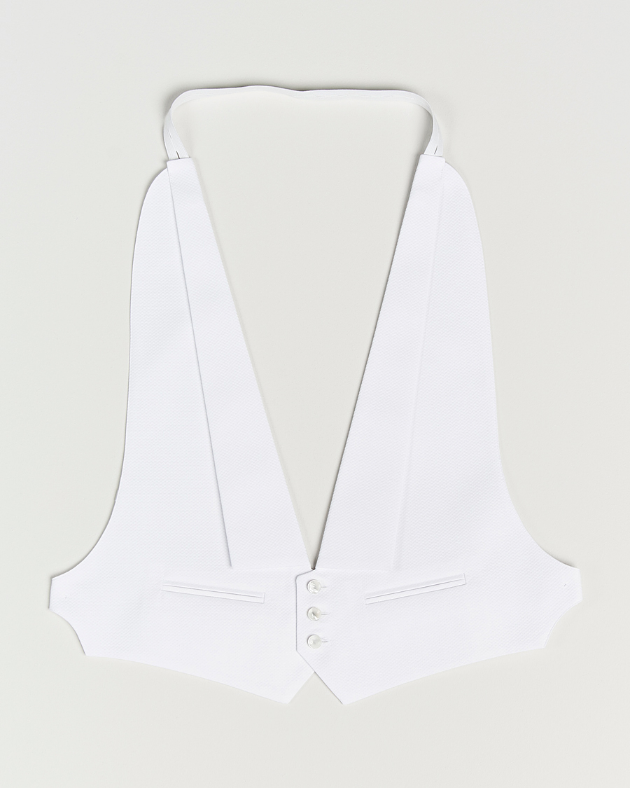 Hombres | Camisas | Stenströms | Evening Waistcoat White