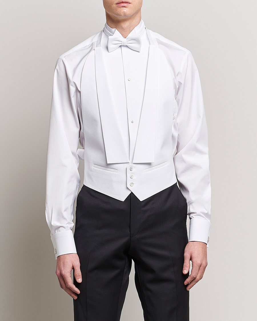 Hombres | Camisas | Stenströms | Evening Waistcoat White