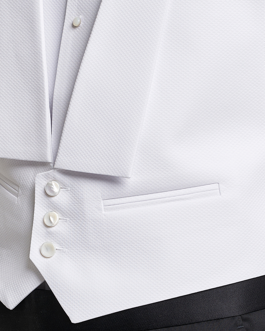 Hombres | Camisas | Stenströms | Evening Waistcoat White