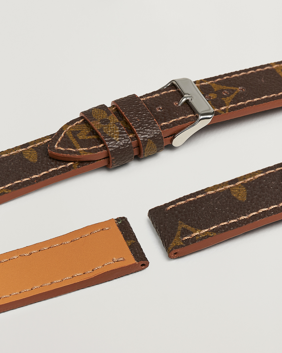 Hombres | Correas de reloj | Care with Carl | Watch Strap Re-made Louis Vuitton Monogram
