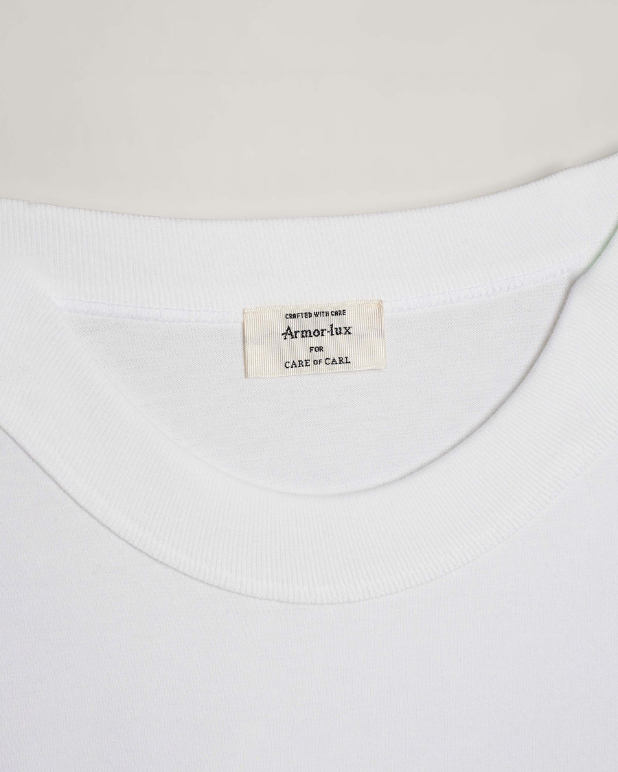 Hombres | Camisetas | Armor Lux for Care of Carl | Armor-lux 2-Pack Heritage Callac T-Shirt White/White