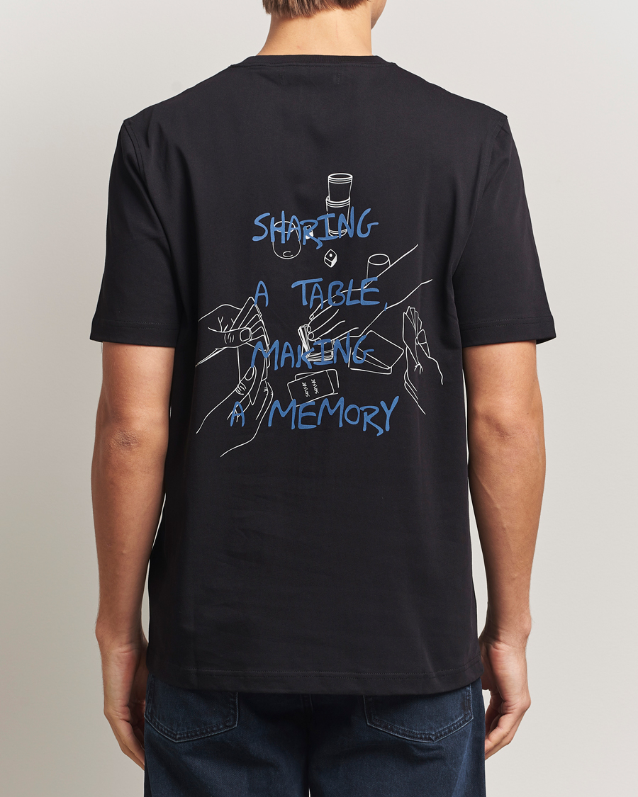Hombres | Camisetas | Samsøe Samsøe | Cards Printed Crew Neck T-Shirt Black