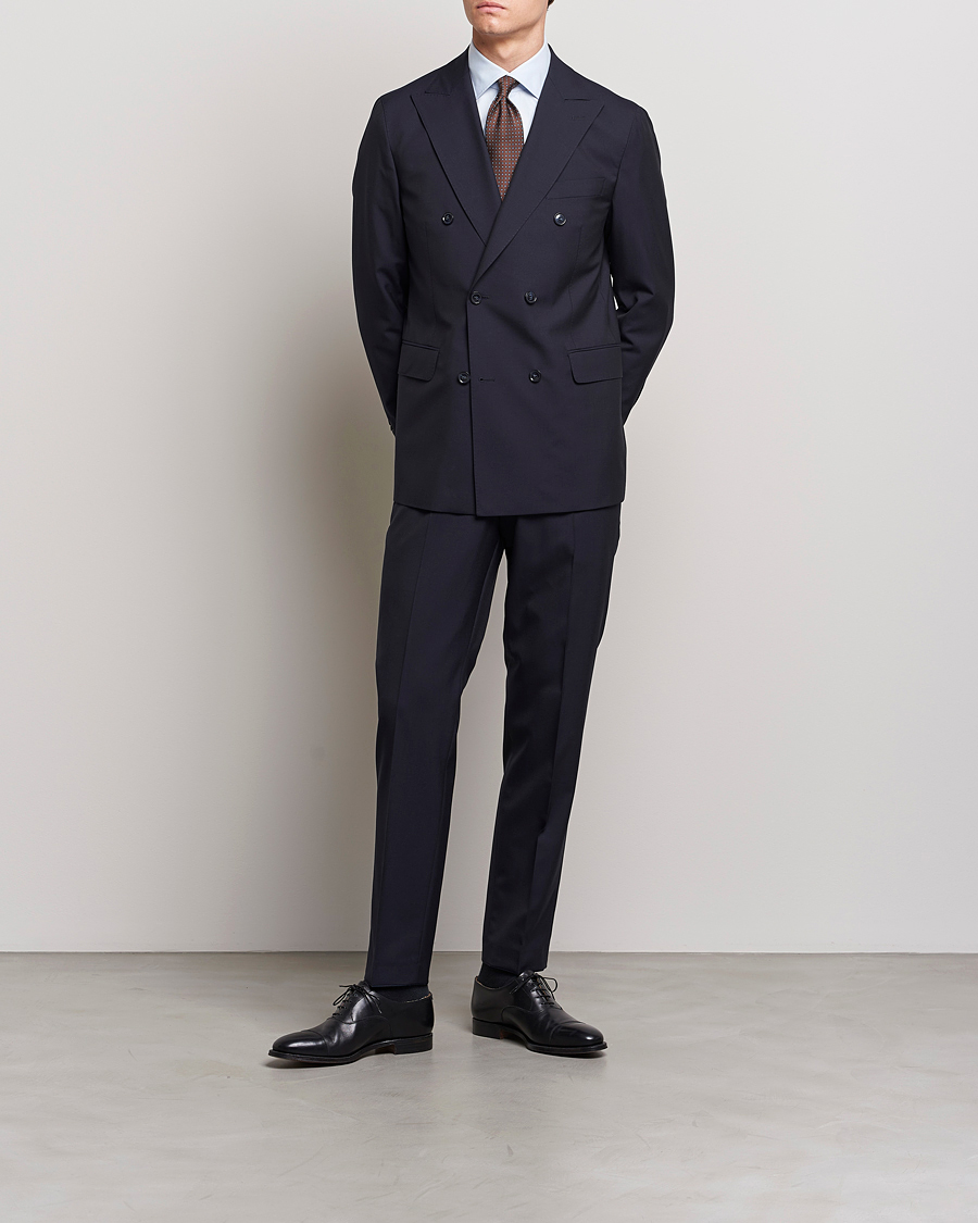 Hombres | Blazers | Oscar Jacobson | Farris Wool Blazer Navy