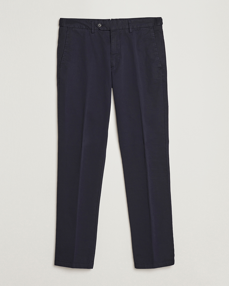Hombres | Pantalones | Oscar Jacobson | Danwick Cotton Trousers Navy