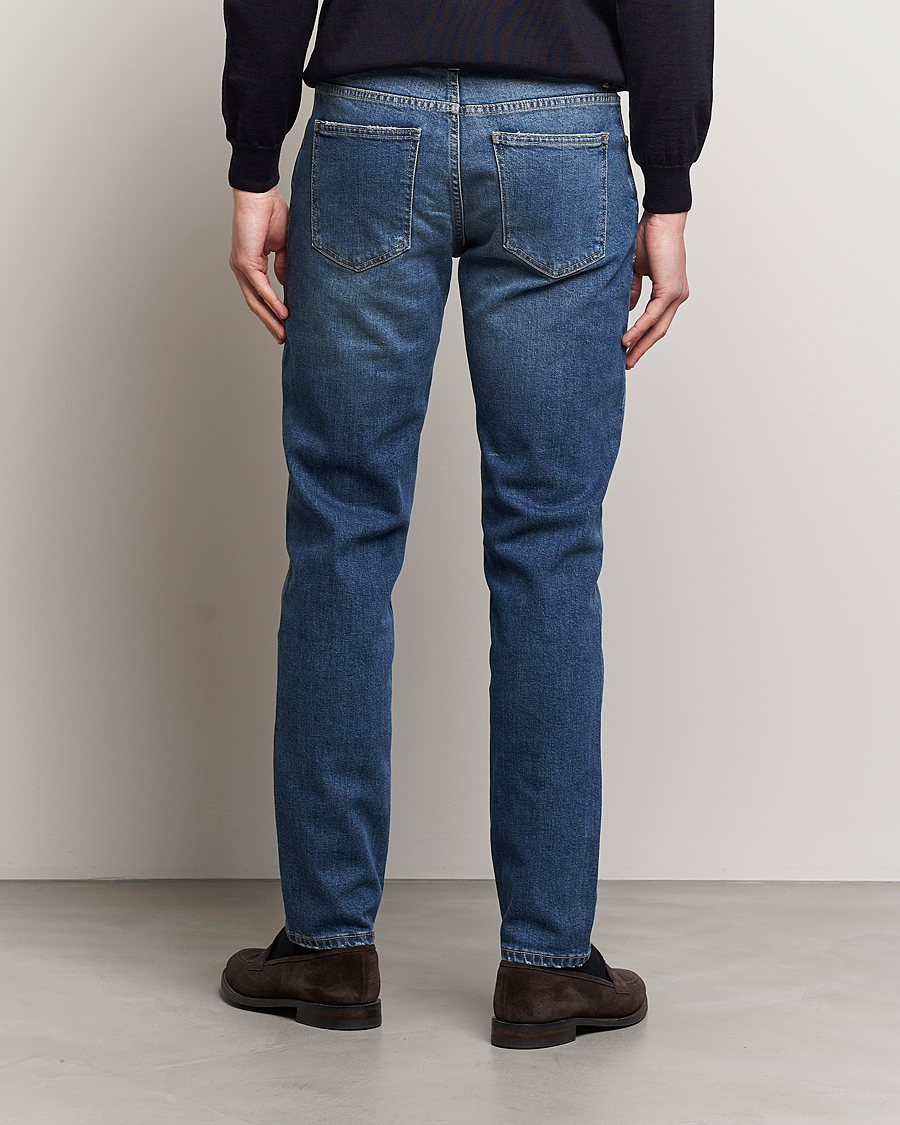 Hombres | Pantalones | Oscar Jacobson | Albert Cotton Stretch Jeans Vintage Wash
