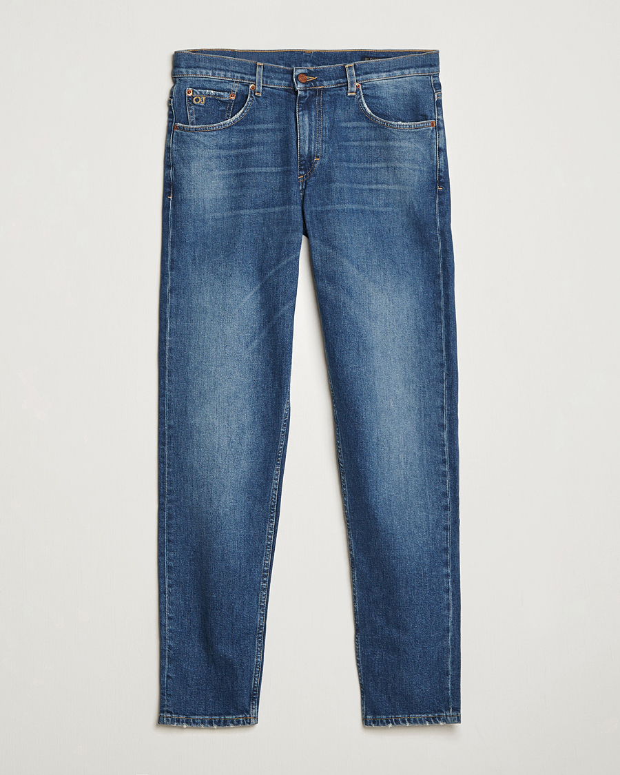 Hombres | Pantalones | Oscar Jacobson | Karl Cotton Stretch Jeans Vintage Wash