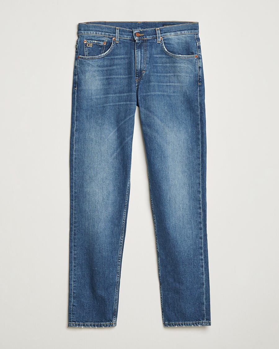 Hombres | Pantalones | Oscar Jacobson | Johan Cotton Stretch Jeans Vintage Wash