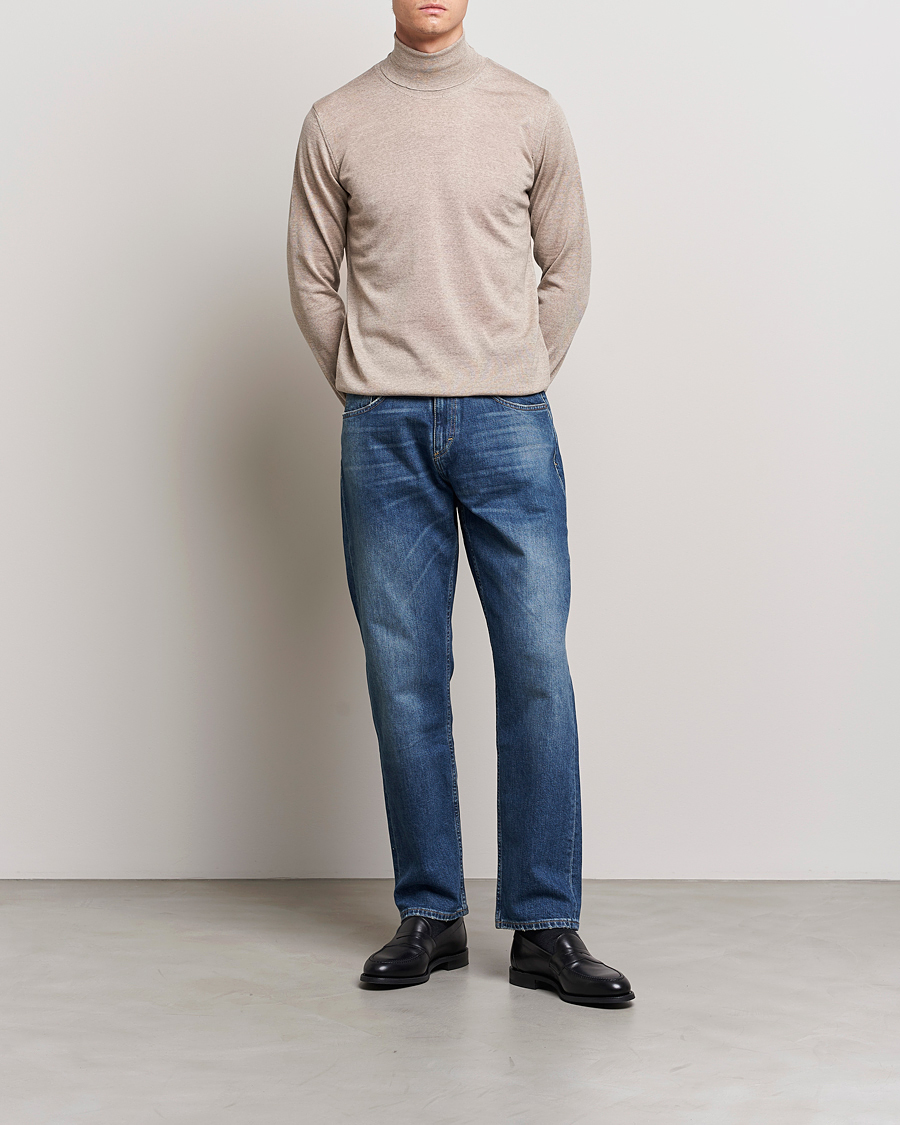 Hombres | Pantalones | Oscar Jacobson | Johan Cotton Stretch Jeans Vintage Wash