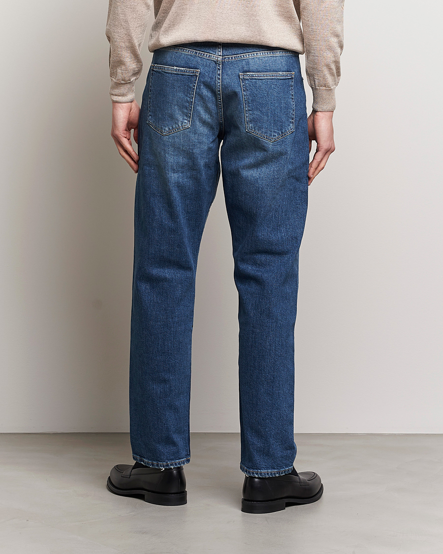 Hombres | Pantalones | Oscar Jacobson | Johan Cotton Stretch Jeans Vintage Wash