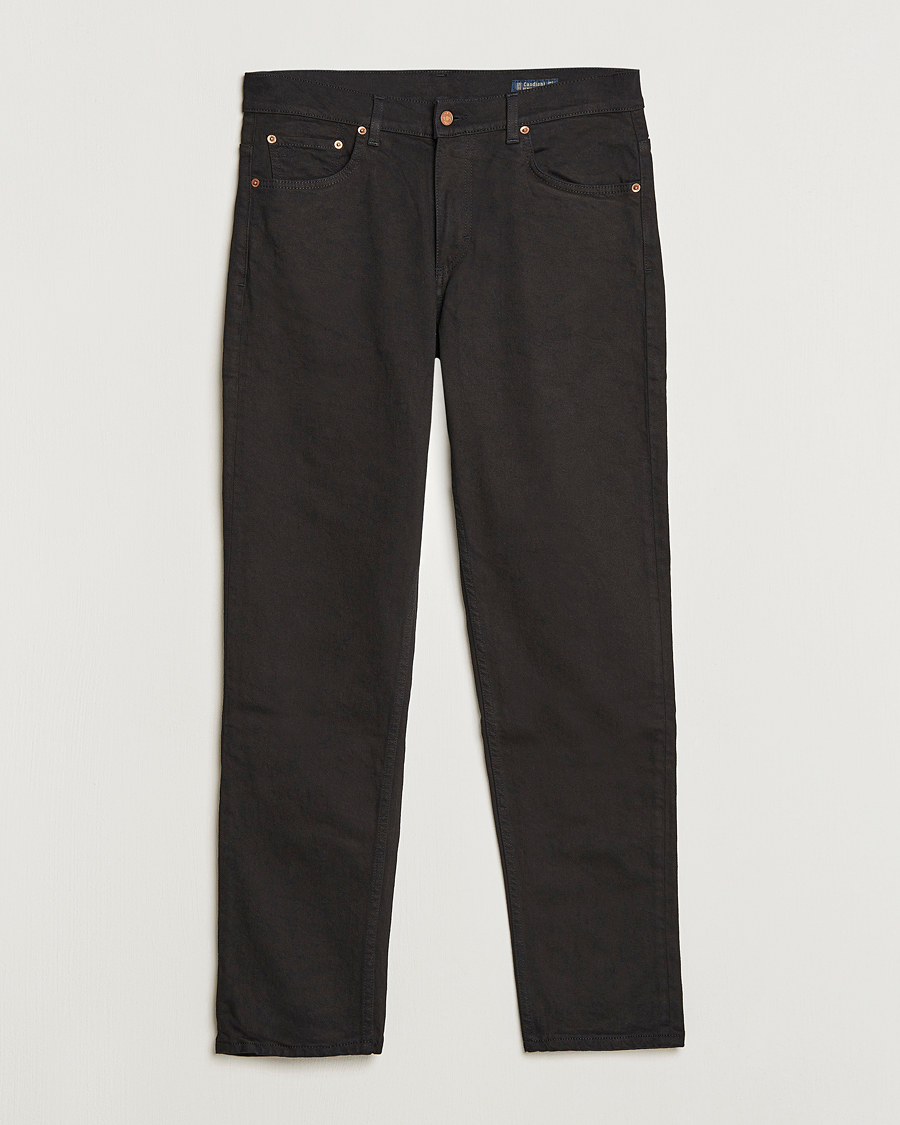 Hombres | Pantalones | Oscar Jacobson | Karl Cotton Stretch Jeans Black
