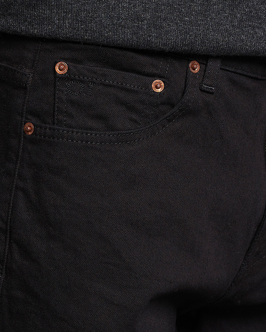 Hombres | Pantalones | Oscar Jacobson | Karl Cotton Stretch Jeans Black