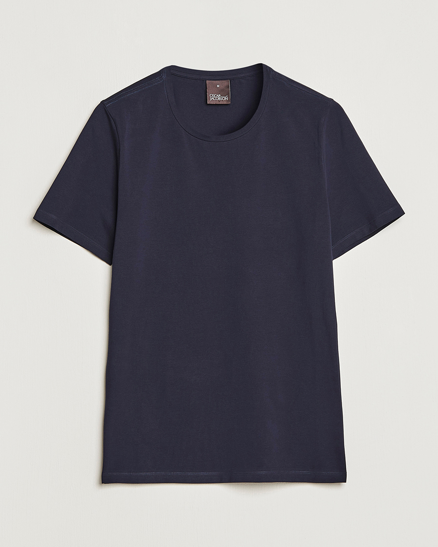 Hombres | Camisetas | Oscar Jacobson | Kyran Cotton T-Shirt Navy