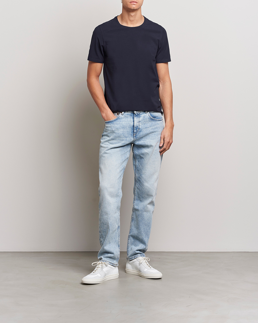 Hombres | Camisetas | Oscar Jacobson | Kyran Cotton T-Shirt Navy