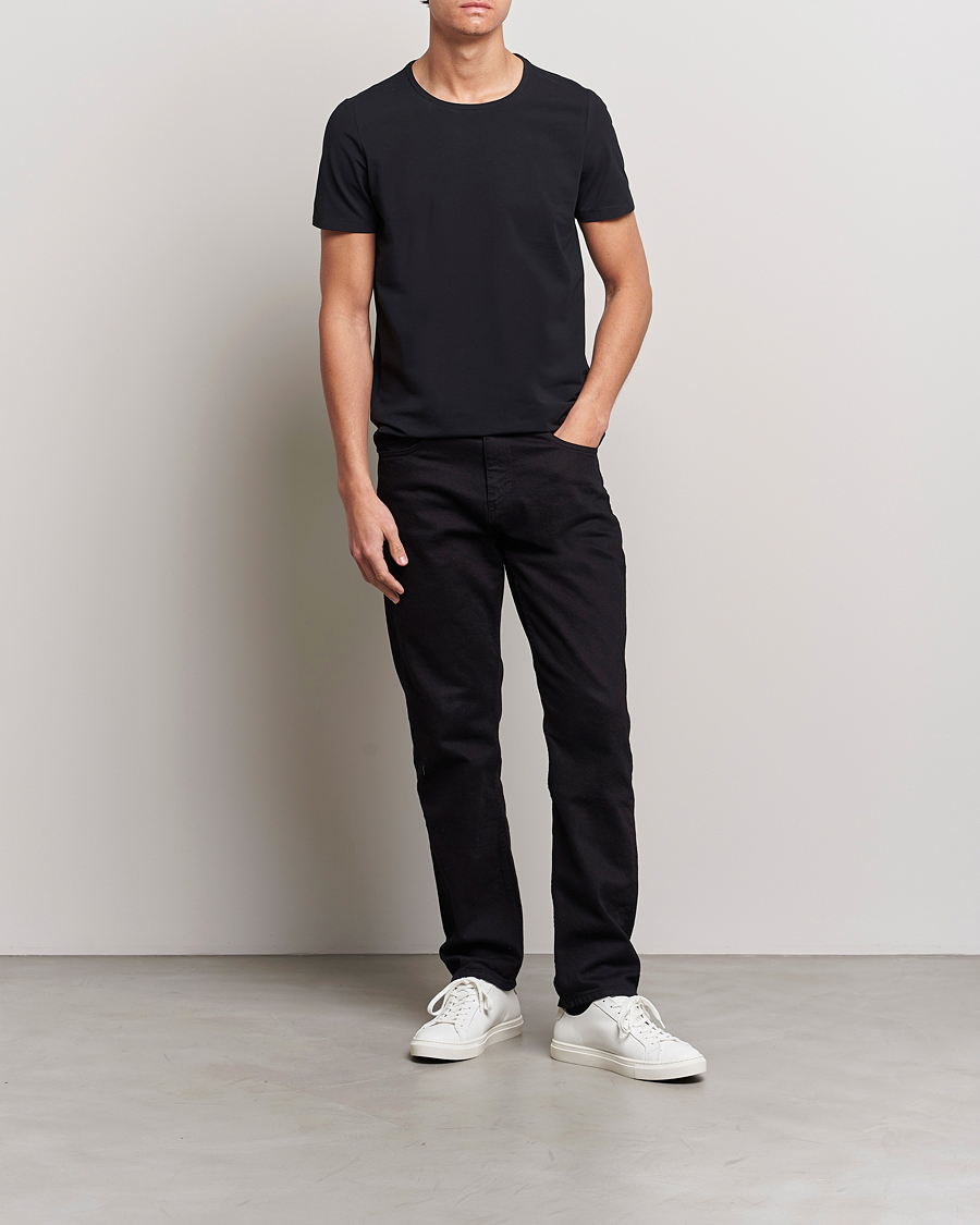 Hombres | Camisetas | Oscar Jacobson | Kyran Cotton T-Shirt Black