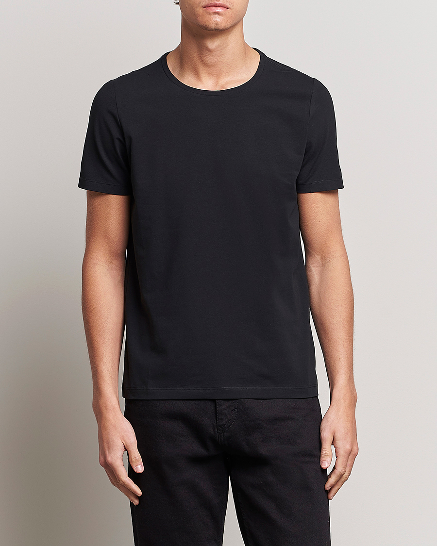 Hombres | Camisetas | Oscar Jacobson | Kyran Cotton T-Shirt Black