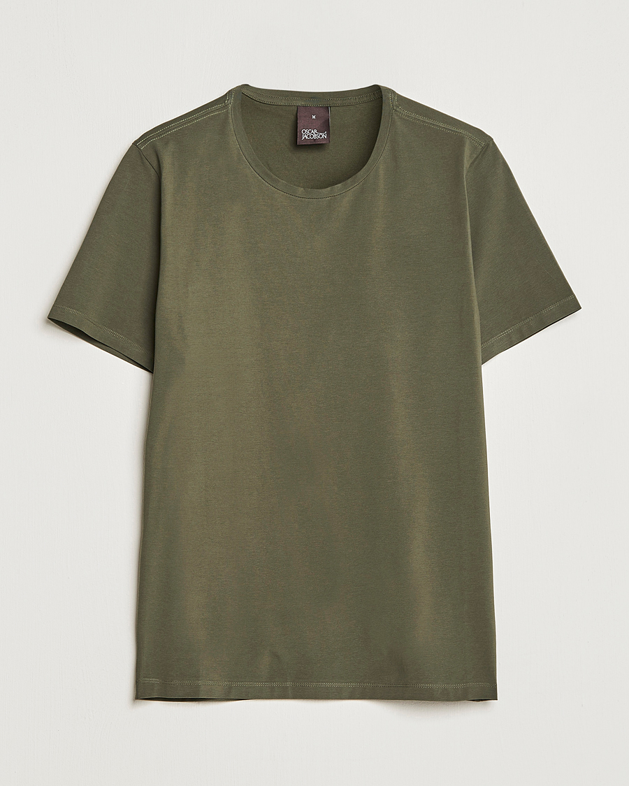 Hombres | Camisetas | Oscar Jacobson | Kyran Cotton T-Shirt Green