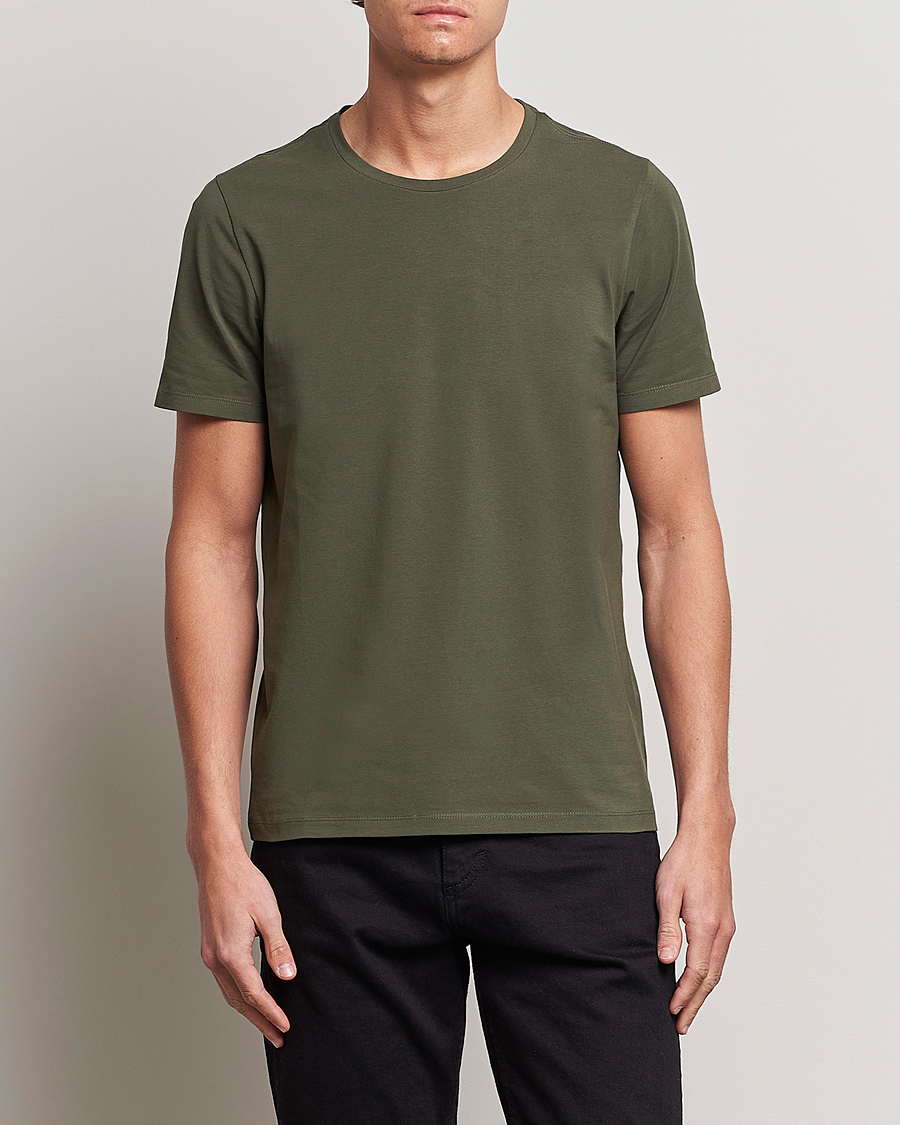 Hombres | Camisetas | Oscar Jacobson | Kyran Cotton T-Shirt Green