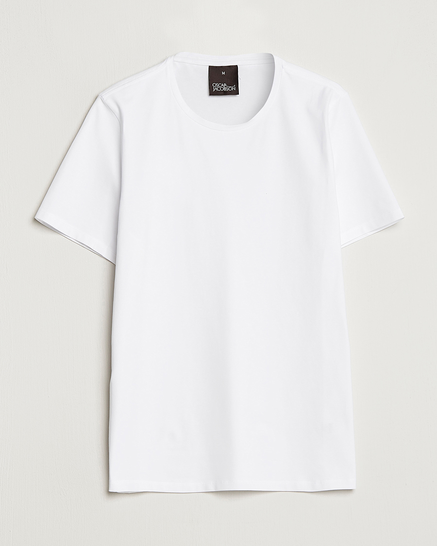 Hombres | Camisetas | Oscar Jacobson | Kyran Cotton T-Shirt White
