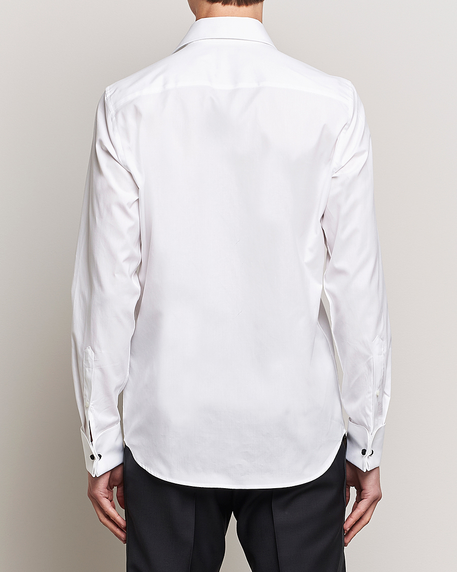 Hombres | Camisas | Oscar Jacobson | Slim Fit Cut Away Tuxedo Double Cuff White