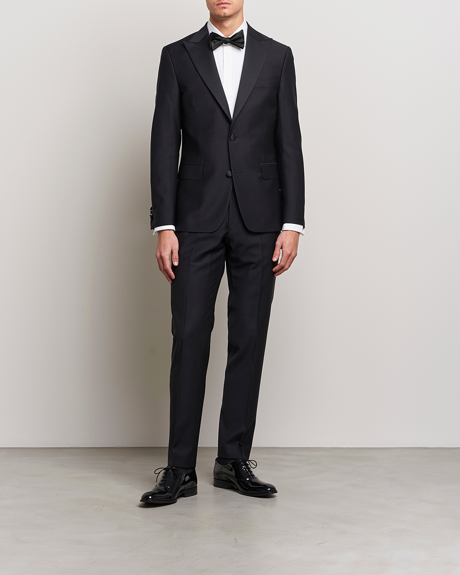 Hombres | Camisas | Oscar Jacobson | Reg Fit Cut Away Tuxedo Double Cuff White