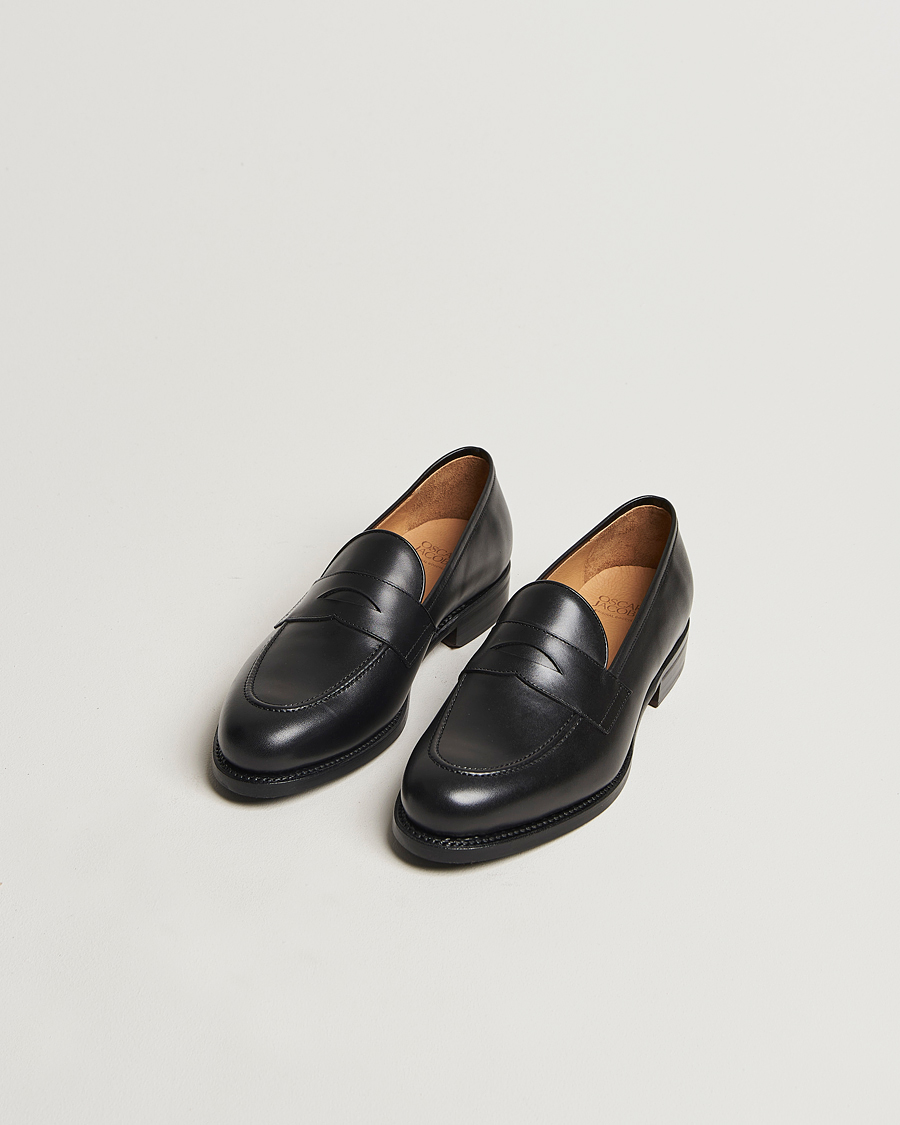 Hombres | Mocasines | Oscar Jacobson | Penny Loafers Black