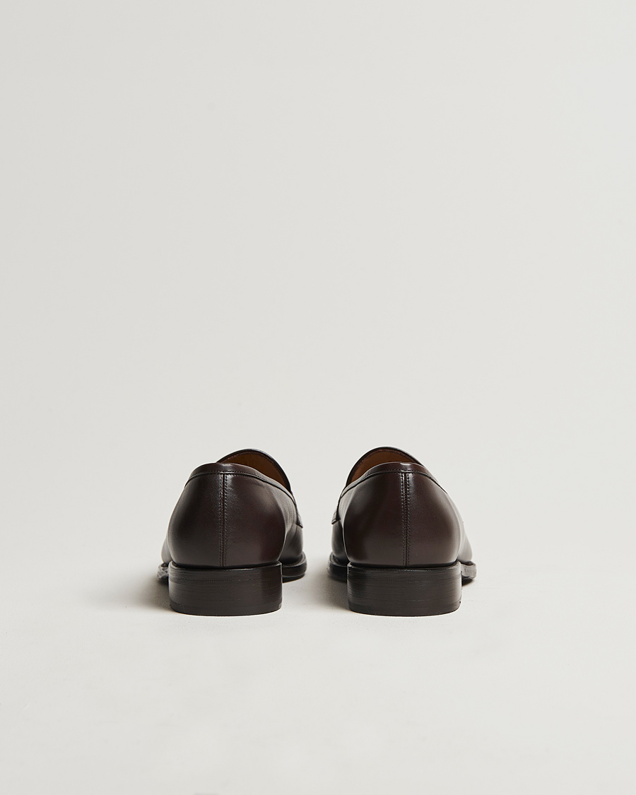 Hombres | Mocasines | Oscar Jacobson | Penny Loafers Dark Mud Brown