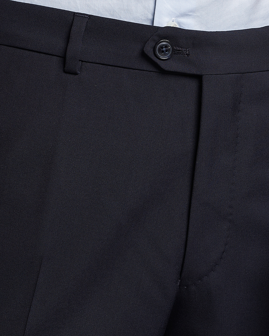 Hombres | Pantalones | Oscar Jacobson | Denz Wool Trousers Navy