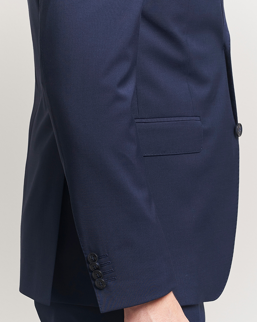 Hombres | Blazers | Oscar Jacobson | Ego Wool Blend Blazer Navy