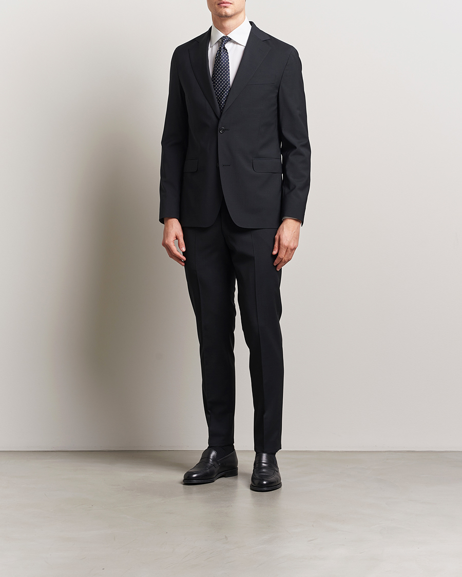 Hombres | Blazers | Oscar Jacobson | Ego Wool Blend Blazer Black