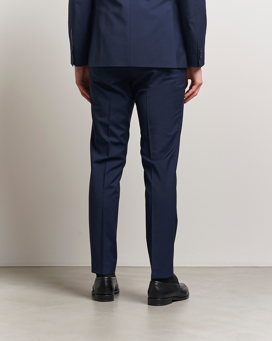 Hombres | Pantalones | Oscar Jacobson | Denz Wool Blend Trousers Navy