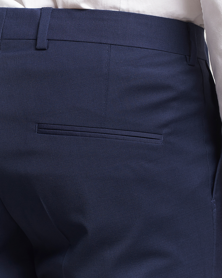 Hombres | Pantalones | Oscar Jacobson | Denz Wool Blend Trousers Navy