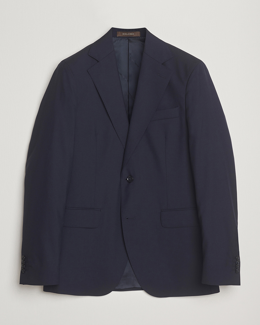Hombres | Blazers | Oscar Jacobson | Ego Wool Blazer Blue