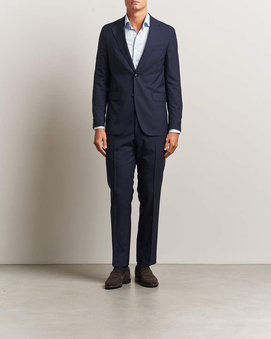 Hombres | Blazers | Oscar Jacobson | Ego Wool Blazer Blue