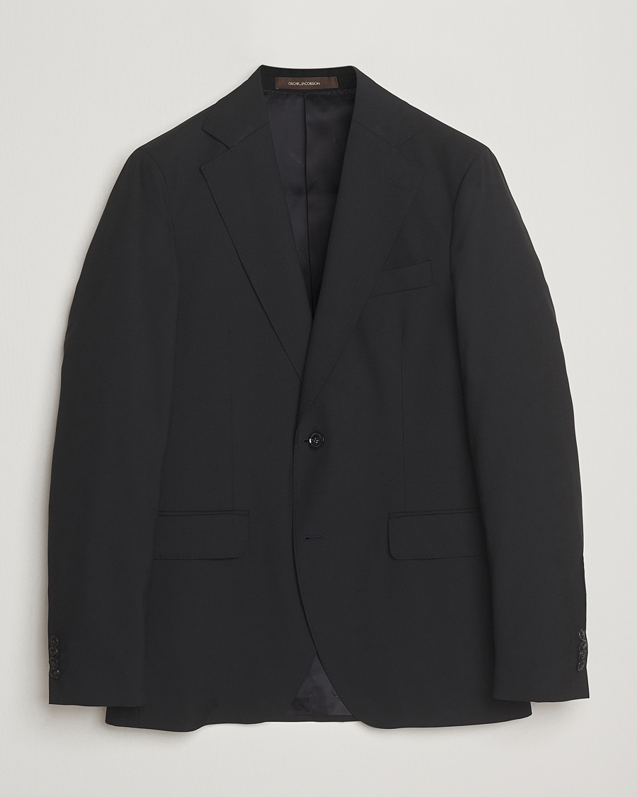 Hombres | Blazers | Oscar Jacobson | Ego Wool Blazer Black