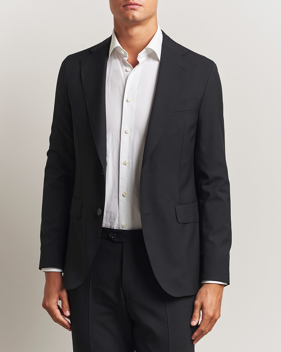 Hombres | Blazers | Oscar Jacobson | Ego Wool Blazer Black