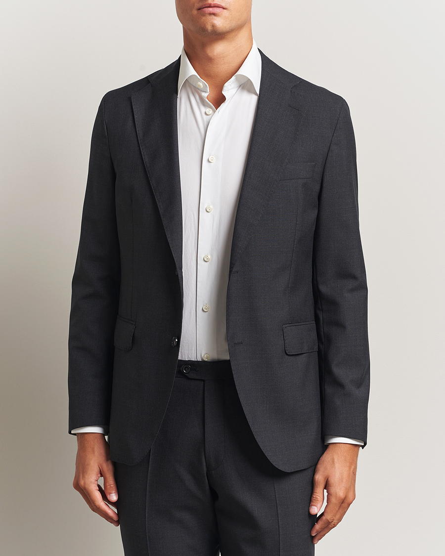 Hombres | Blazers | Oscar Jacobson | Fogerty Wool Blazer Grey