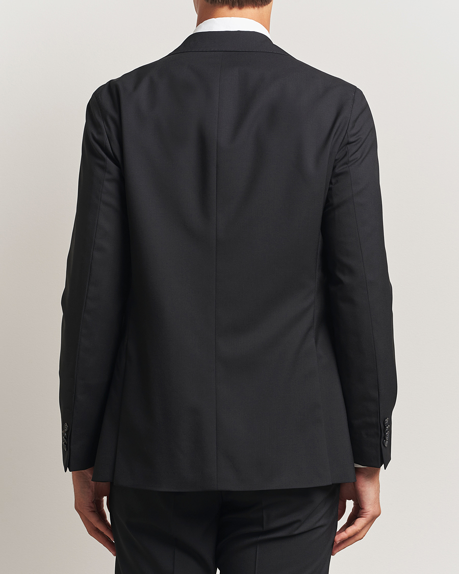 Hombres | Blazers | Oscar Jacobson | Fogerty Wool Blazer Black